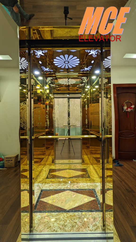 Hoa văn cabin thang máy tại Vĩnh Phúc
